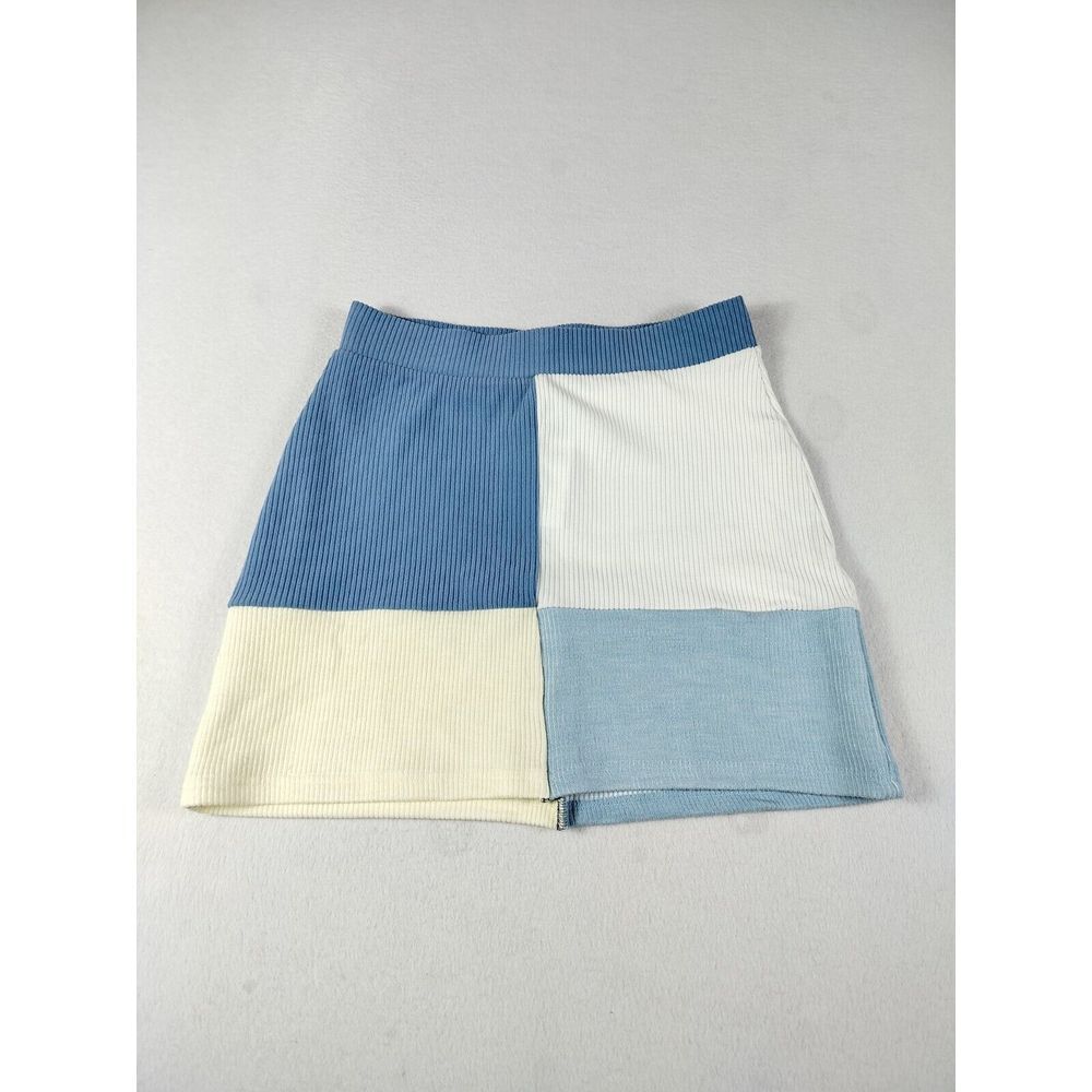 L.A. Hearts Mini Skirt Women's Medium Color block Coquette Feminine Preppy - Picture 2 of 7